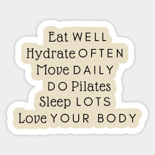 Pilates life. Sticker